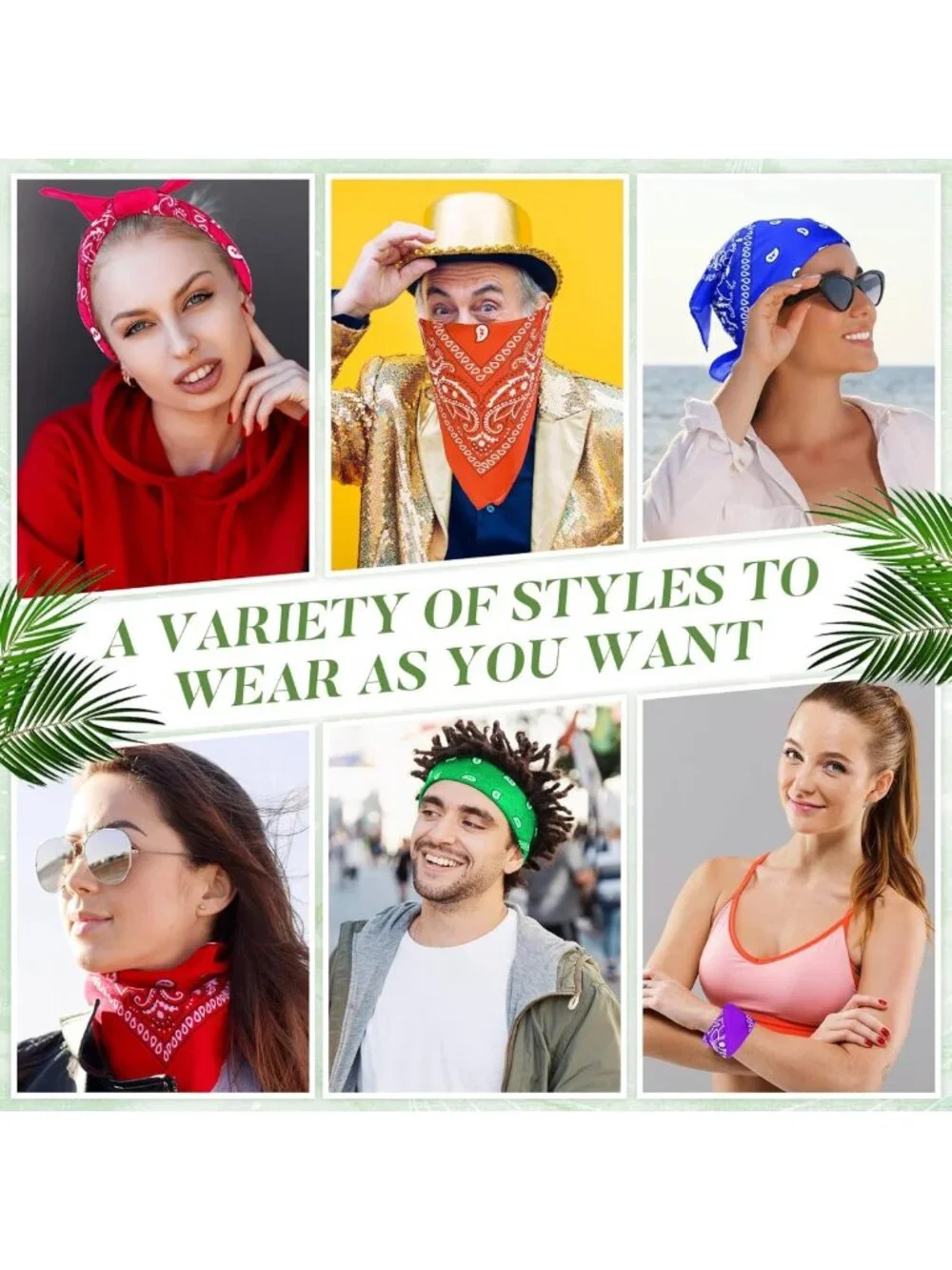 Colorful Paisley Bandanas - 150 Pcs Unisex Head Wraps, Cowboy Scarves
